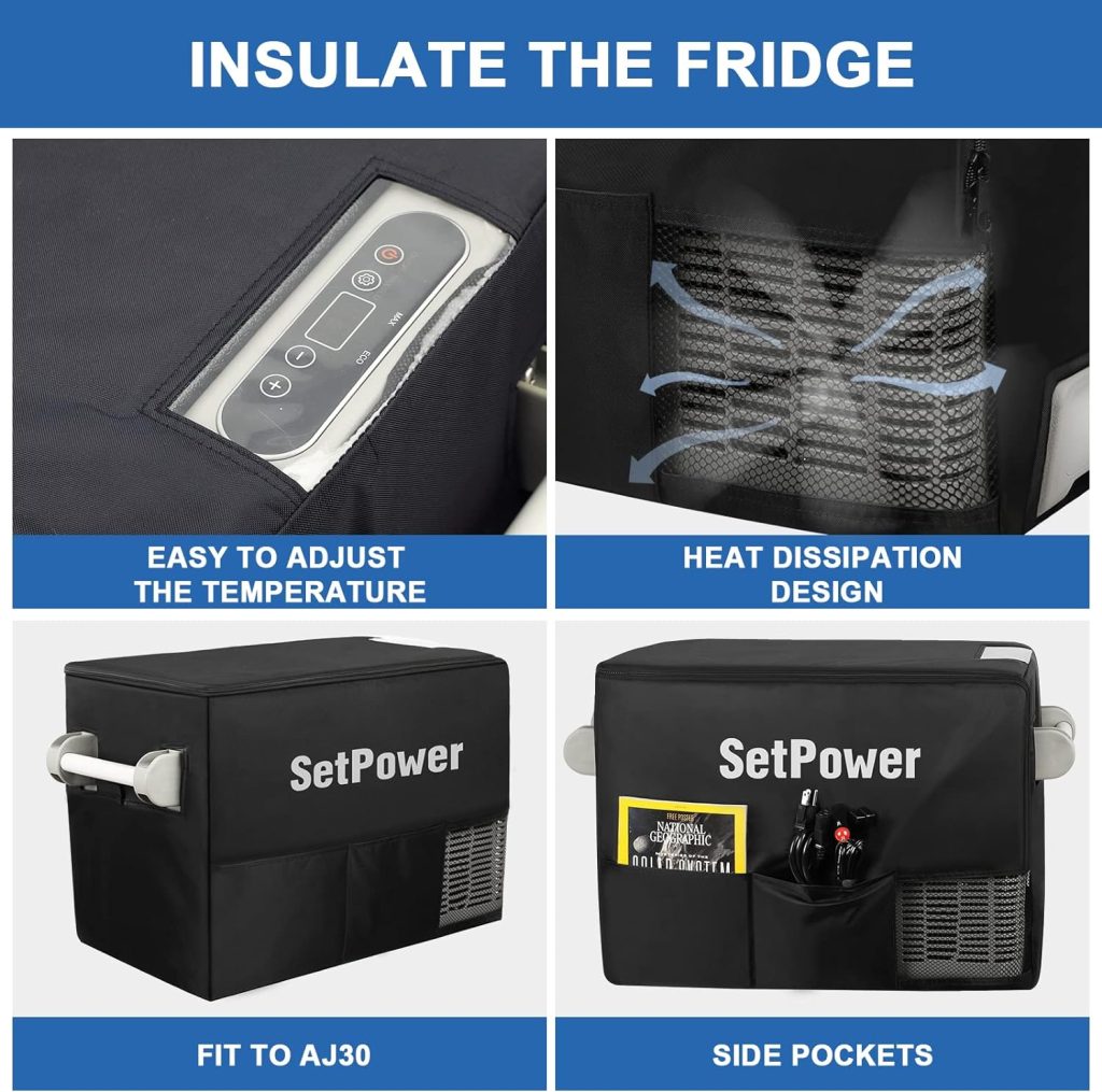 Setpower Insulated Protective Cover for AJ30 Portable Refrigerator Freezer, suitable for AJ30 Only