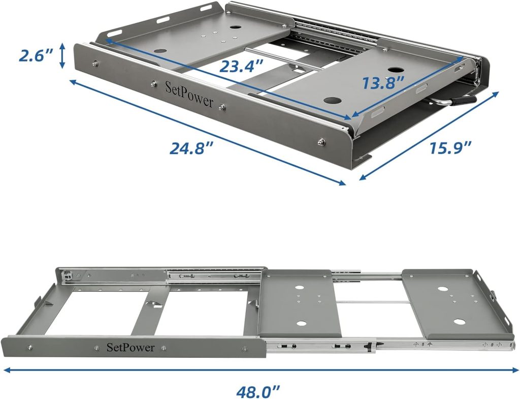 Setpower Slide Mount for AJ Series Portable Refrigerator Freezer, Designed AJ30, AJ40, AJ50